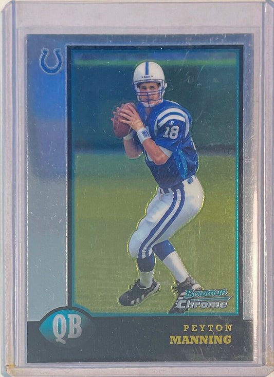 PEYTON MANNING 1998 BOWMAN CHROME ROOKIE RC #1