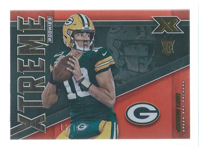 JORDAN LOVE 2020 PANINI XR XTREME ROOKIES ORANGE RC #D 13/49