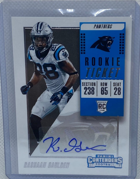 RAASHAN GAULDEN 2018 PANINI CONTENDERS ROOKIE TICKET AUTO RC #271