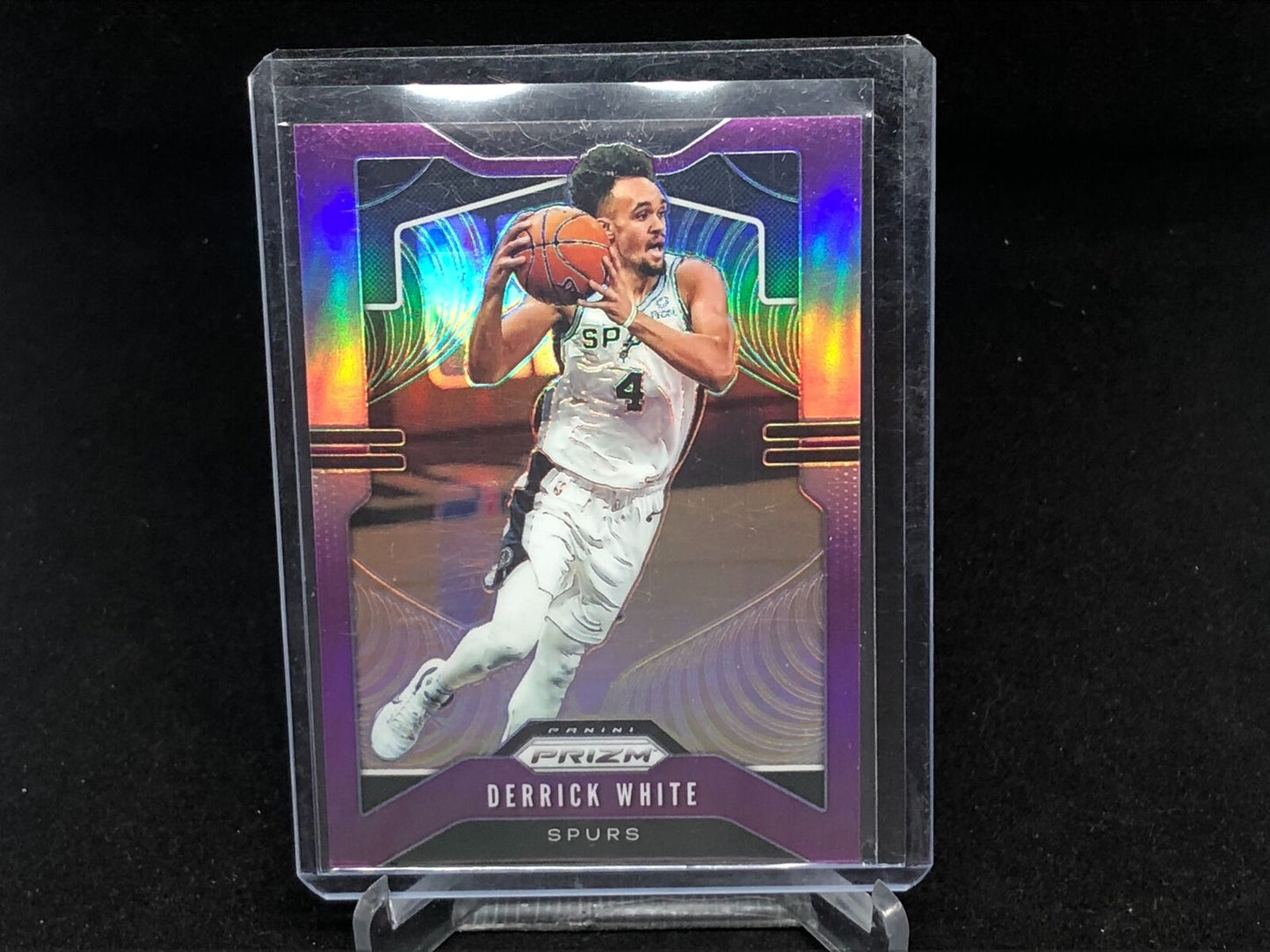 DERRICK WHITE 2019-20 PANINI PRIZM PURPLE PRIZM #D 39/75