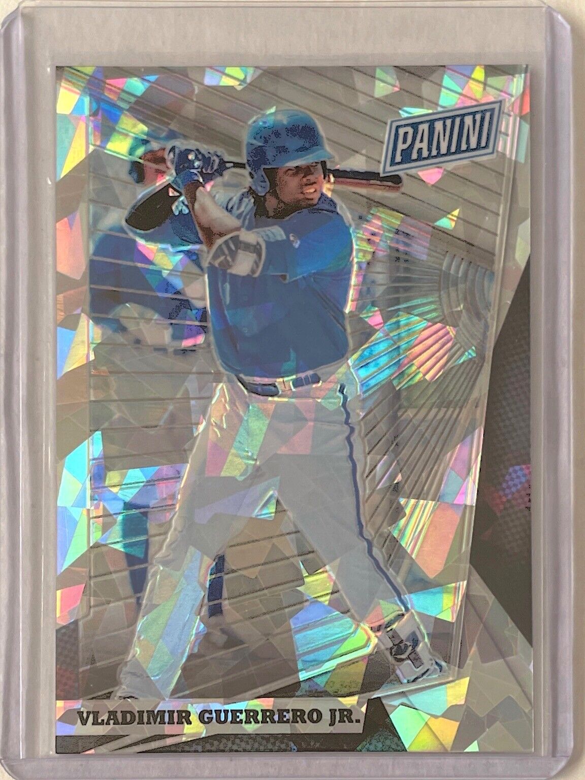 VLADIMIR GUERRERO JR. 2018 PANINI THE NATIONAL VIP CRACKED ICE #D 45/50