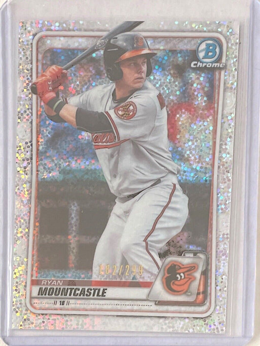 RYAN MOUNTCASTLE 2020 BOWMAN CHROME PROSPECT SPECKLE REFRACTOR #D 182/299