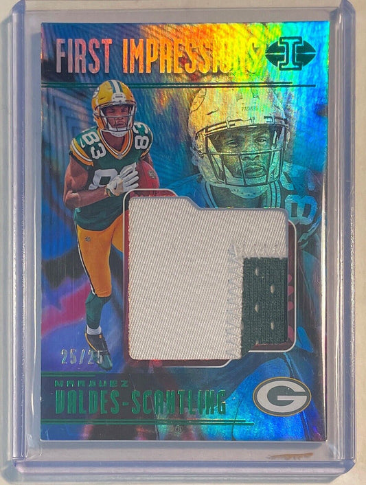 MARQUEZ VALDES-SCANTLING 2018 ILLUSIONS FIRST IMPRESSIONS PATCH RC #D 25/25