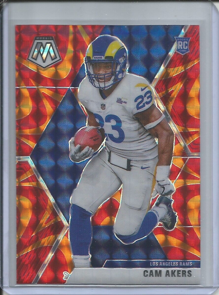 CAM AKERS 2019-20 PANINI MOSAIC REACTIVE ORANGE PRIZM ROOKIE RC RAMS