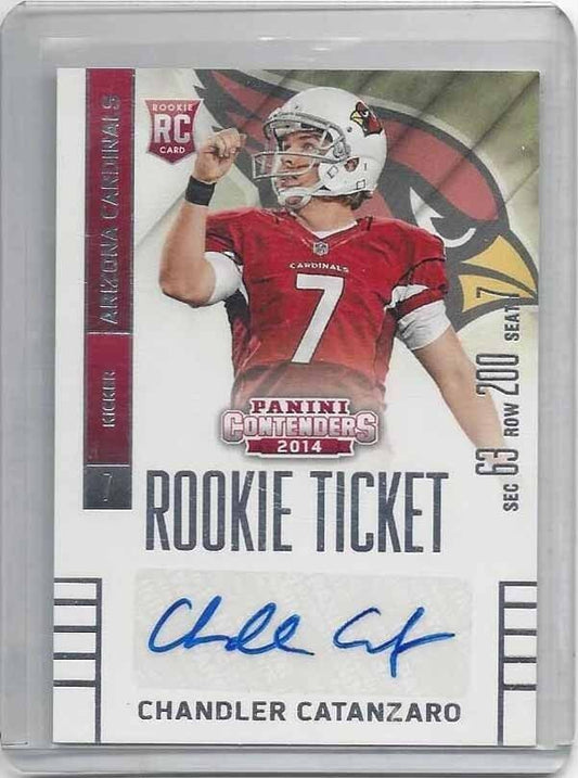 CHANDLER CATANZARO 2014 PANINI CONTENDERS CARDINALS ROOKIE TICKET TRUE RC AUTO