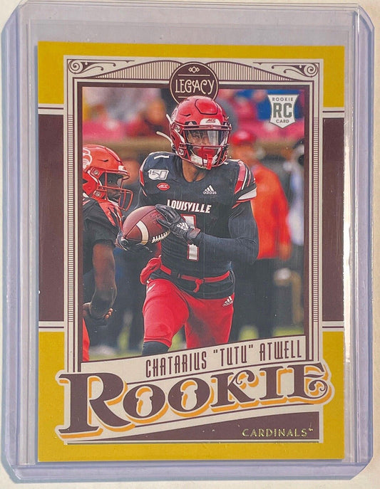CHATARIUS "TUTU" ATWELL 2021 PANINI LEGACY ROOKIE YELLOW ROOKIE RC #D 027/150