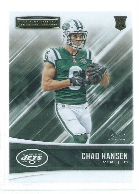 CHAD HANSEN 2017 PANINI ROOKIES & STARS GOLD ROOKIE RC #D 3/10