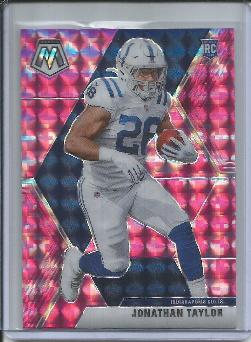 JONATHAN TAYLOR 2019-20 PANINI MOSAIC PINK PRIZM ROOKIE RC COLTS