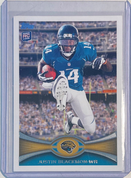 JUSTIN BLACKMON 2012 TOPPS SP PHOTO VARIATION SHORT PRINT ROOKIE RC #240