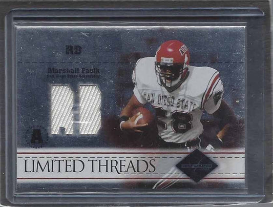 MARSHALL FAULK 2004 DONRUSS PLAYOFF LEAF LIMITED THREADS JERSEY #D 30/50