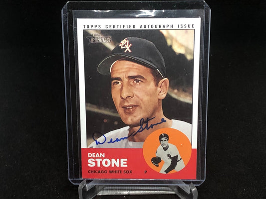 DEAN STONE 2012 TOPPS HERITAGE ON CARD AUTO