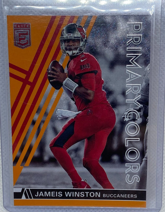 JAMEIS WINSTON 2018 PANINI DONRUSS ELITE PRIMARY COLORS ORANGE #D 17/25