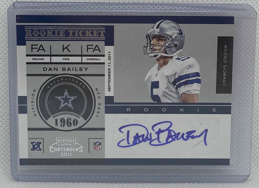 DAN BAILEY 2011 PLAYOFF CONTENDERS ROOKIE TICKET AUTO RC #194