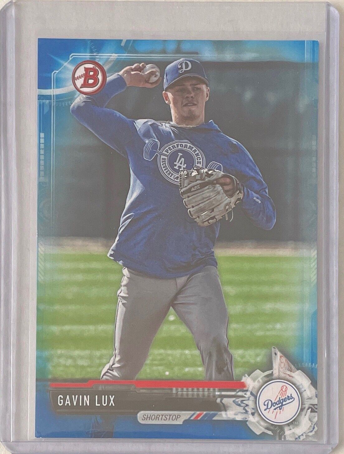 GAVIN LUX 2017 BOWMAN PAPER PROSPECT BLUE #D 117/150