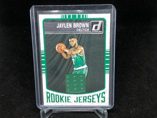 JAYLEN BROWN 2016-17 PANINI DONRUSS  ROOKIE JERSEY RELIC RC # 2