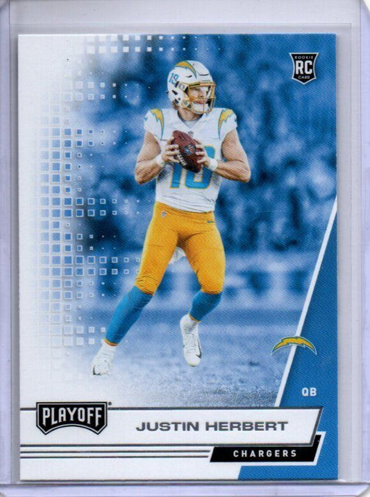 JUSTIN HERBERT 2020 PANINI PLAYOFF ROOKIE RC #203