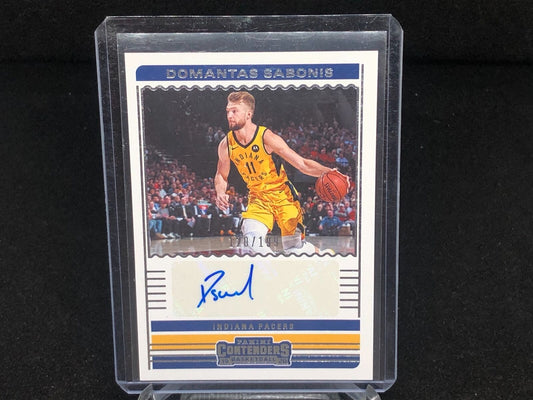 DOMANTAS SABONIS 2019-20 PANINI CONTENDERS AUTO #D 120/199