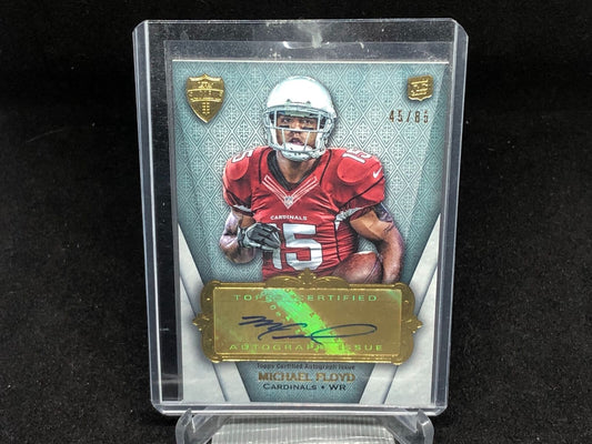 MICHAEL FLOYD 2012 TOPPS SUPREME AUTO RC #D 45/85