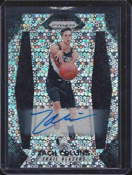 ZACH COLLINS 2017-18 PANINI PRIZM FAST BREAK DISCO PRIZMS ROOKIE AUTO RC #144