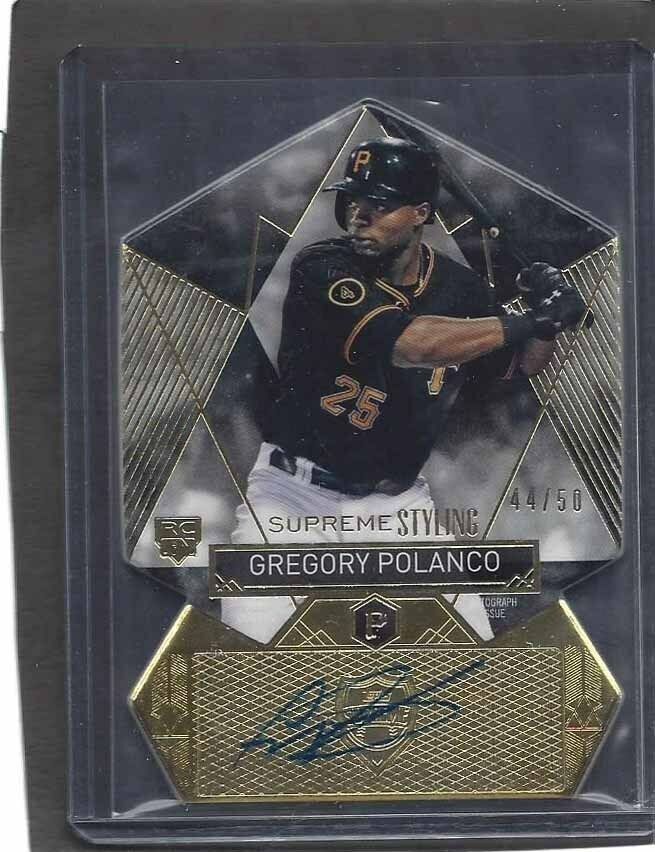 GREGORY POLANCO 2014 TOPPS SUPREME STYLING DIE CUT ROOKIE PIRATES AUTO RC /50