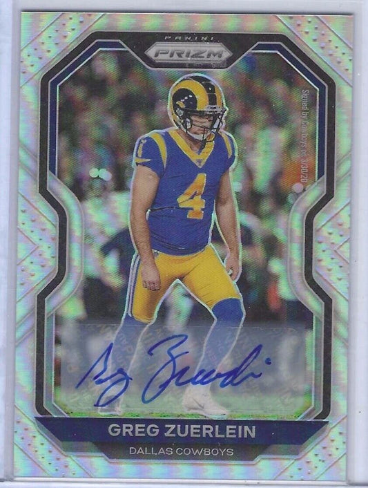 GREG ZUERLEIN 2020 PANINI PRIZM SILVER PRIZM AUTO #279