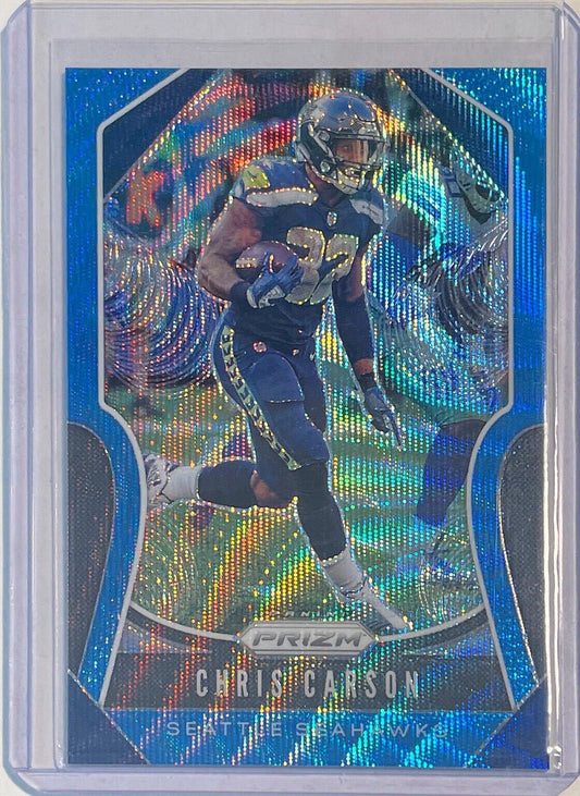 CHRIS CARSON 2019 PANINI PRIZM BLUE WAVE PRIZM #D 140/199