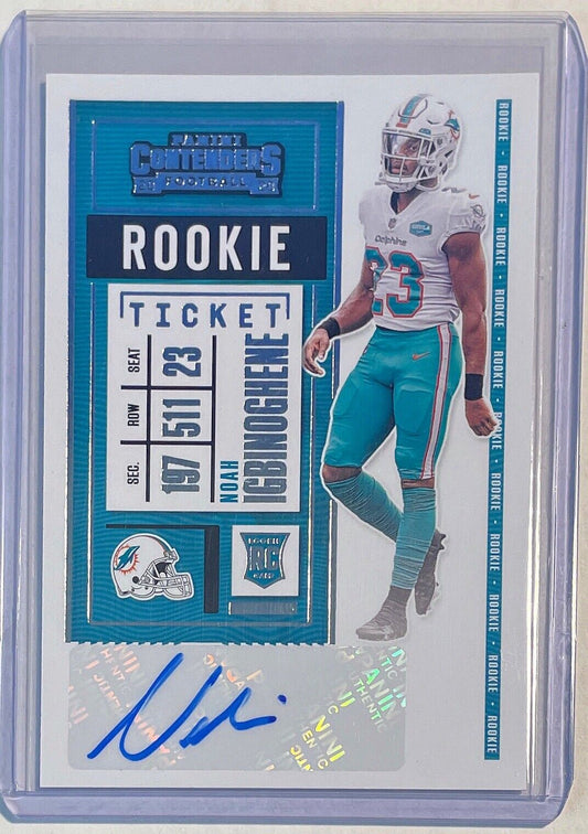 NOAH IGBINOGHENE 2020 CONTENDERS ROOKIE TICKET VARIATION AUTO ROOKIE RC #145