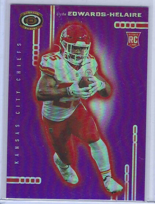 CLYDE EDWARDS-HELAIRE 2020 PANINI CHRONICLES DYNAGON PURPLE PRIZM RC #D 96/125