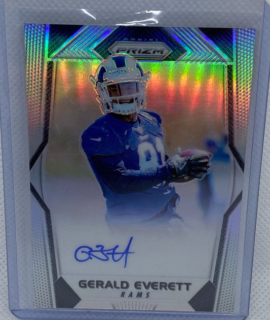 GERALD EVERETT 2017 PANINI PRIZM SILVER PRIZMS AUTO RC #RA-GE