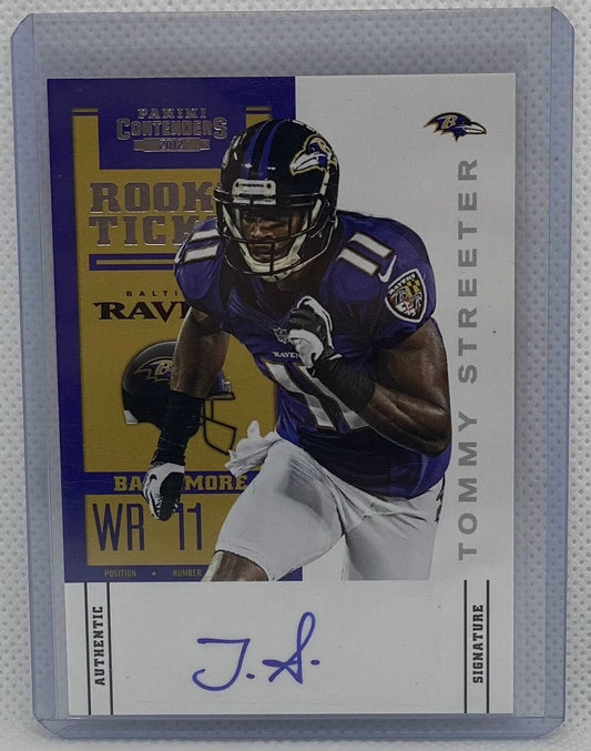 TOMMY STREETER 2012 CONTENDERS ROOKIE TICKET SP VARIATION AUTO RC #191