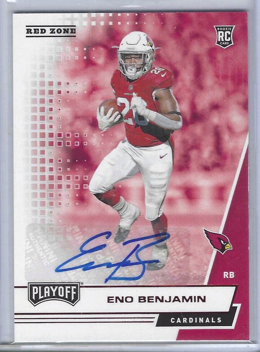 ENO BENJAMIN 2020 PANINI PLAYOFF RED ZONE AUTO RC #258