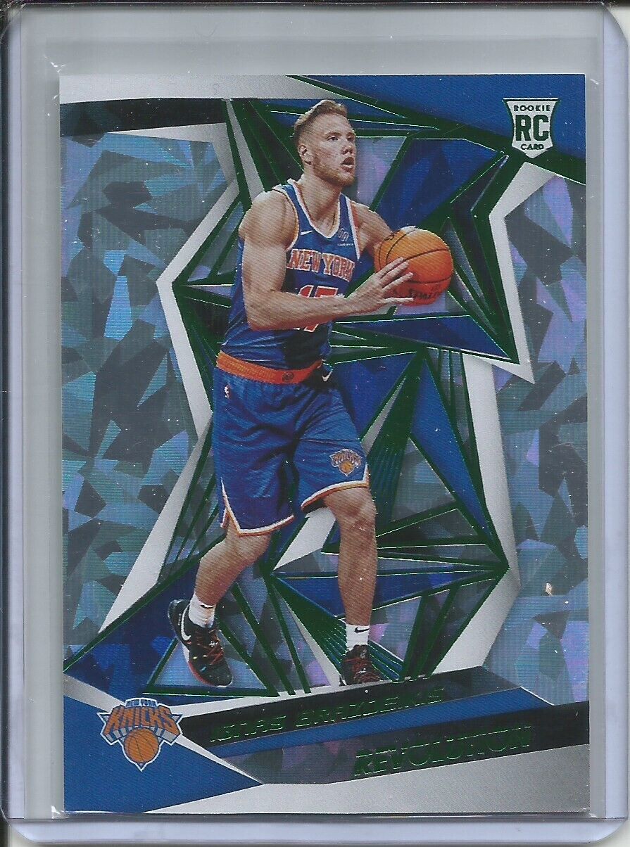 IGNAS BRAZDEIKIS 2019-20 PANINI REVOLUTION NEW YEAR GREEN ROOKIE RC #D 7/88