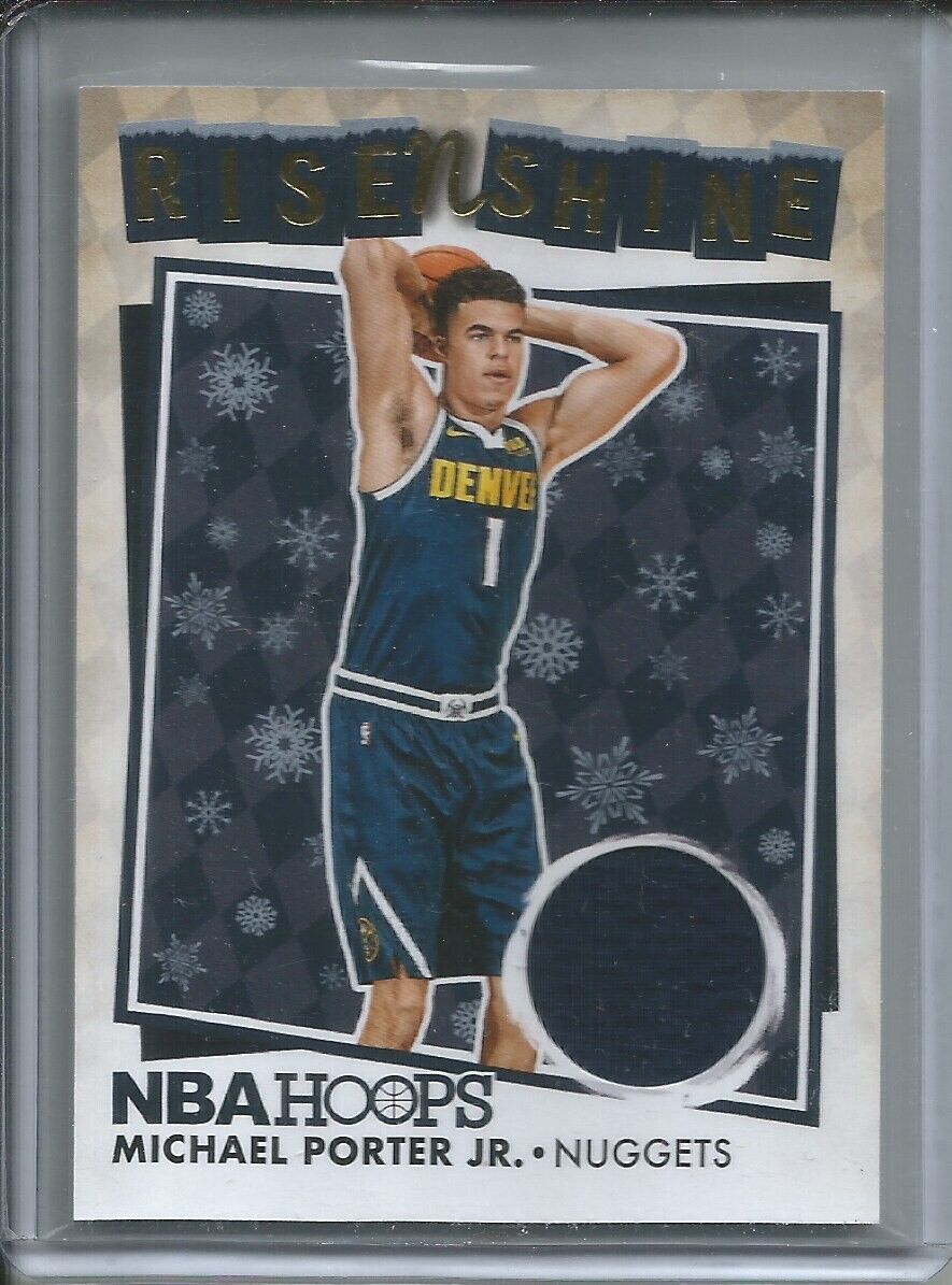 MICHAEL PORTER JR 2018-19 PANINI HOOPS RISE N SHINE JERSEY RELIC ROOKIE RC