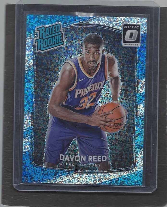 DAVON REED 2017-18 DONRUSS OPTIC WHITE SPARKLE RATED ROOKIE SSP PRIZM RC /20