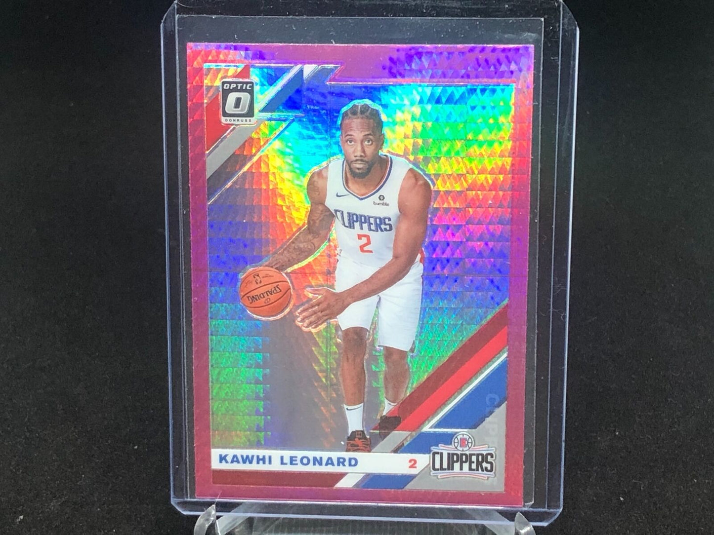 KAWHI LEONARD 2019-20 PANINI DONRUSS OPTIC PINK HYPER PRIZM # 30