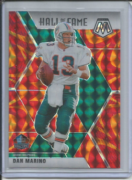 DAN MARINO 2019-20 PANINI MOSAIC HALL OF FAME REACTIVE ORANGE PRIZM DOLPHINS