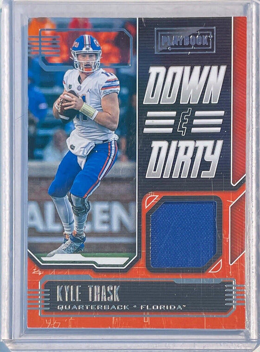 KYLE TRASK 2021 CHRONICLES PLAYBOOK DRAFT PICK DOWN & DIRTY JERSEY ROOKIE #PB-KT