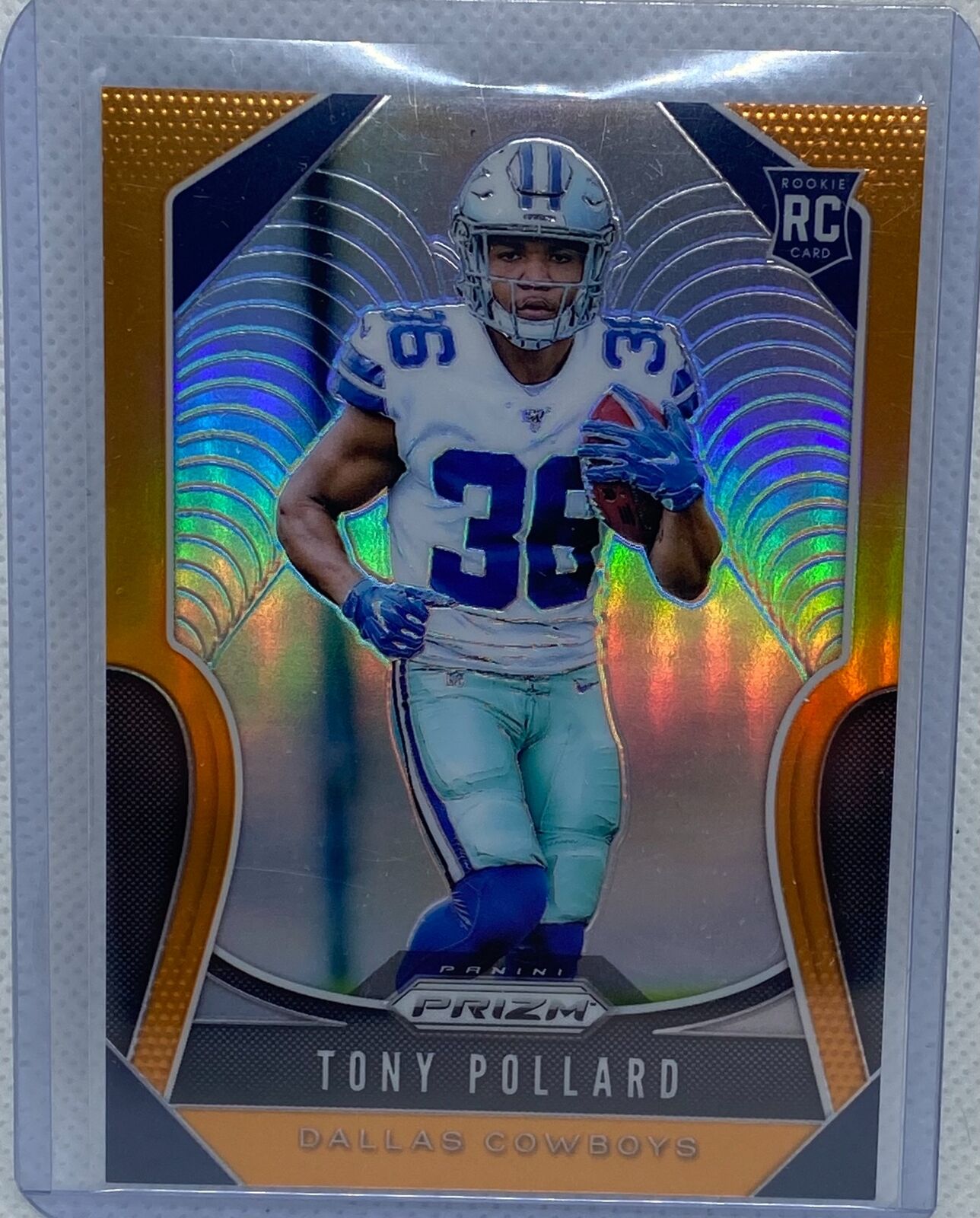 TONY POLLARD 2019 PANINI PRIZM ORANGE PRIZMS RC #D 50/249