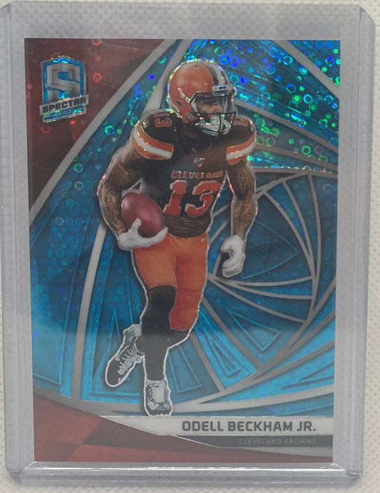 ODELL BECKHAM JR. 2019 PANINI SPECTRA NEON BLUE PRIZM #D 35/60