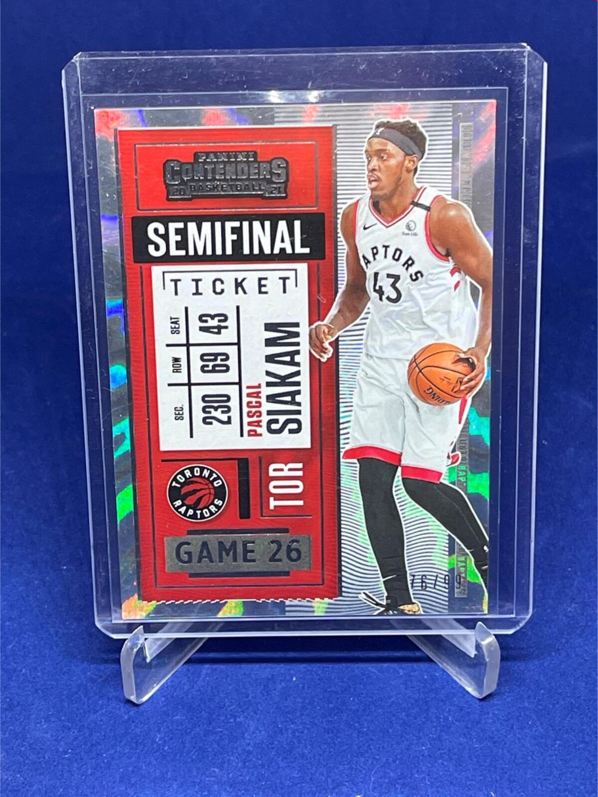 PASCAL SIAKAM 2020-21 PANINI CONTENDERS SEMIFINAL TICKET #D 76/99