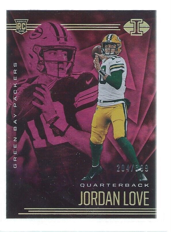JORDAN LOVE 2020 PANINI ILLUSIONS PURPLE ROOKIE RC #D 204/399