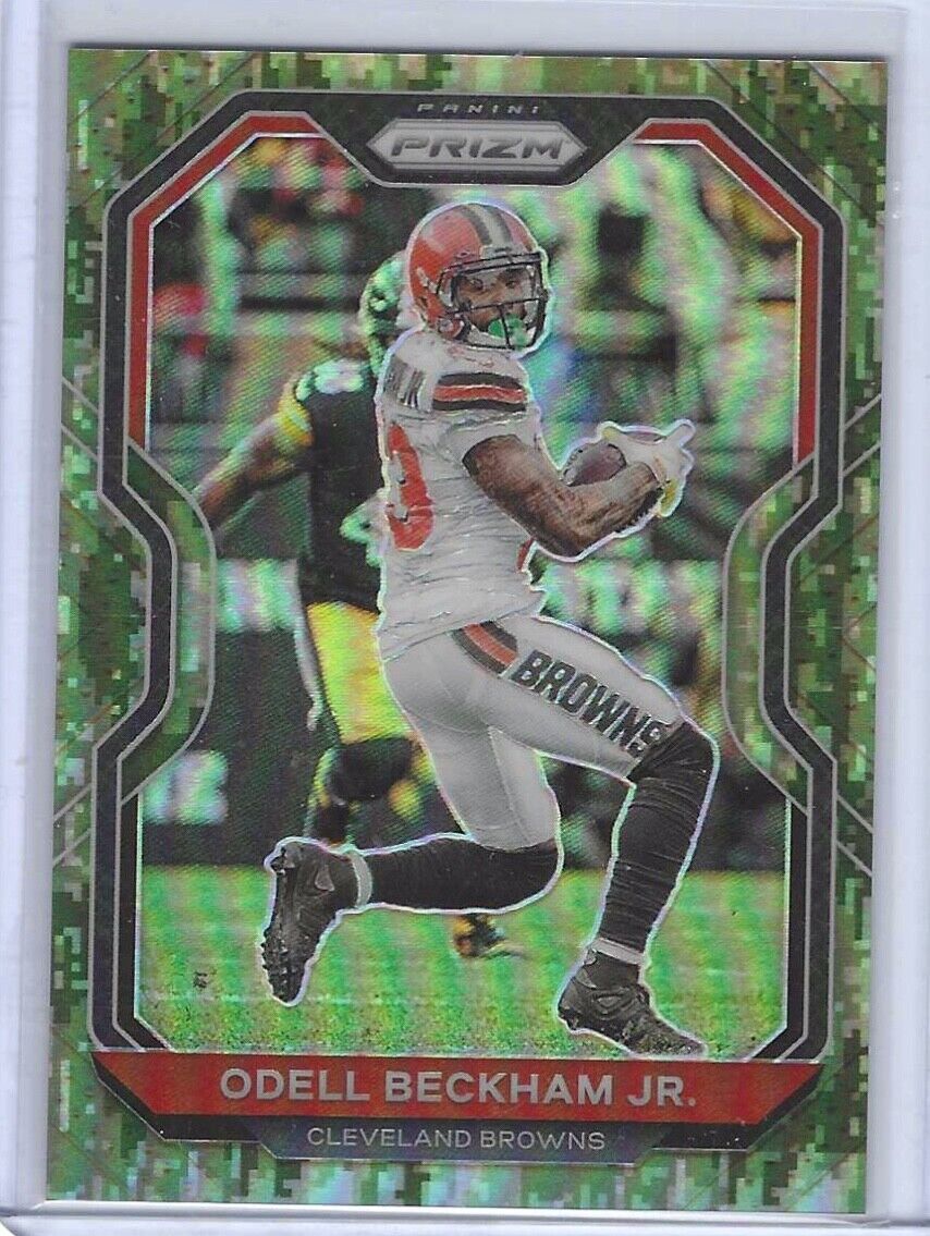 ODELL BECKHAM JR 2020 PANINI PRIZM CAMO PRIZMS #D /25