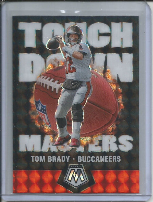 TOM BRADY 2019-20 PANINI MOSAIC TOUCHDOWN MASTERS SILVER MOSAIC PRIZM TAMPA