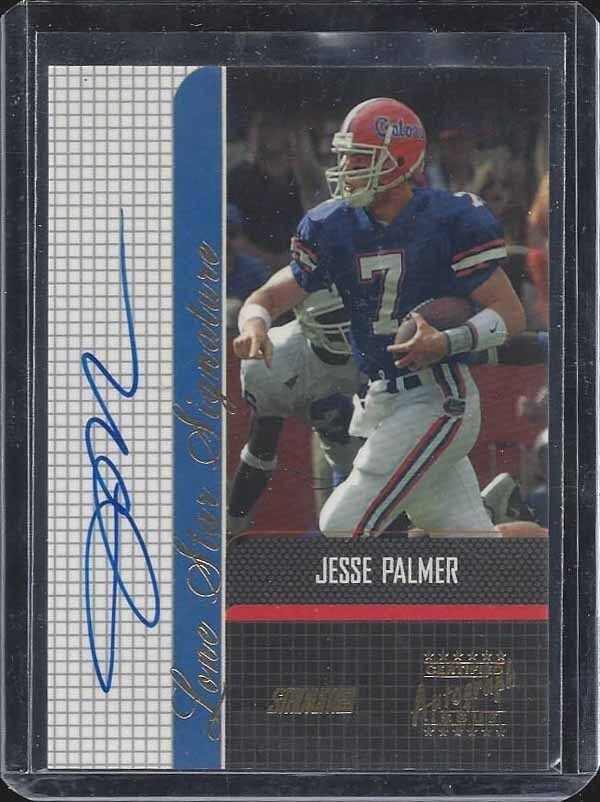 JESSE PALMER 2001 STADIUM CLUB LONE STAR SIGNATURES FLORIDA ON CARD AUTO RC