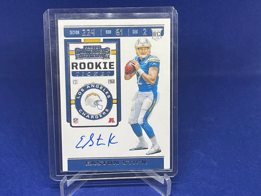 EASTON STICK 2019 PANINI CONTENDERS ROOKIE TICKET AUTO RC # 127