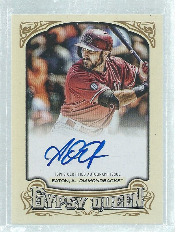 ADAM EATON 2014 TOPPS GYPSY QUEEN ON CARD AUTO