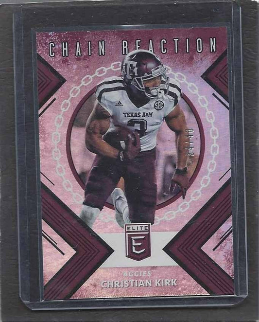CHRISTIAN KIRK 2018 ELITE CHAIN REACTION ROOKIE RC #D 34/40