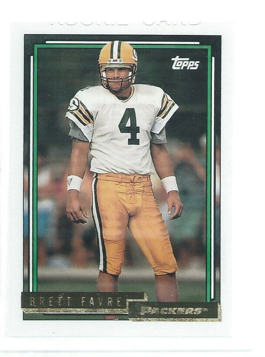 BRETT FAVRE 1992 TOPPS GOLD #696
