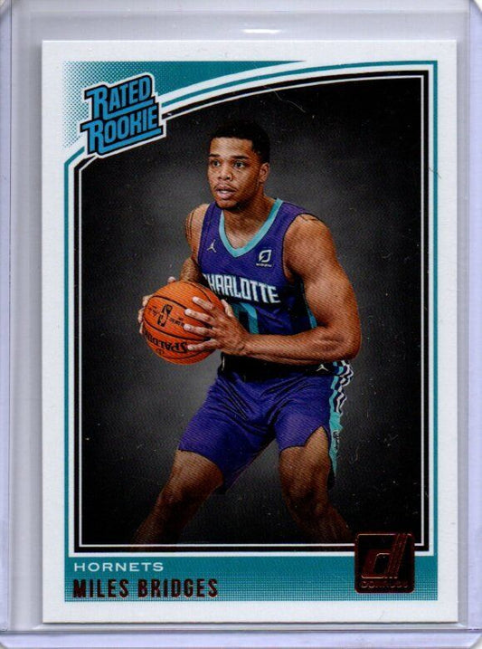 MILES BRIDGES 2018-19 PANINI DONRUSS TRUE ROOKIE RC #172