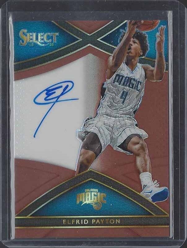 ELFRID PAYTON 2015-16 SELECT COPPER PRIZM ON CARD AUTO #D 33/49
